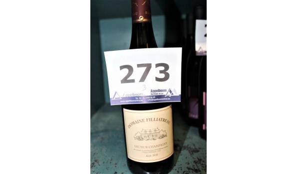 3 flessen wijn Saumur Champigny, Domaine Filliatreau, 2018